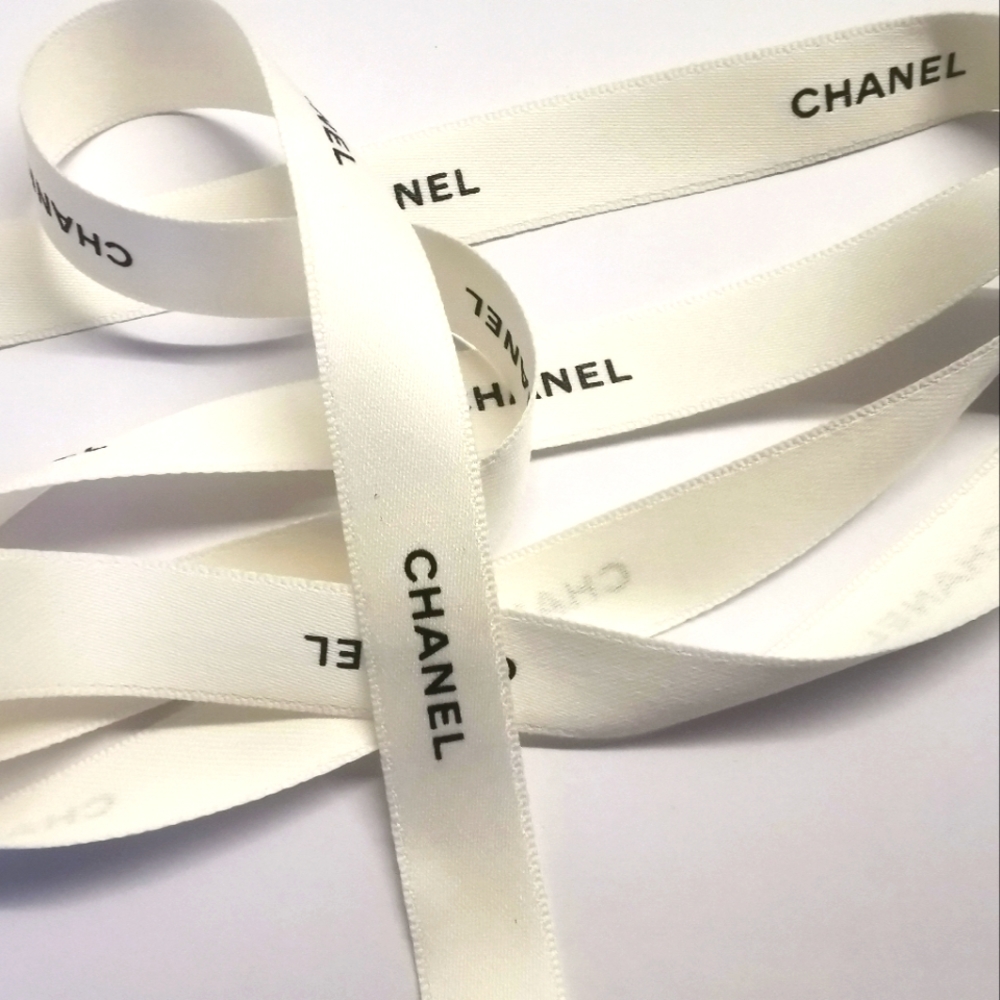 NEW Authentic Chanel Classic White Ribbon appr. 2.7 Yards/ 2.5 Meters/98 Inches